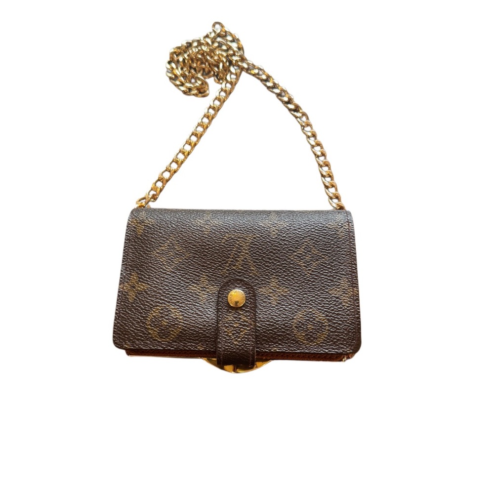 🤎Vintage Louis Vuitton Brown Monogram  Kisslock Wallet🤎